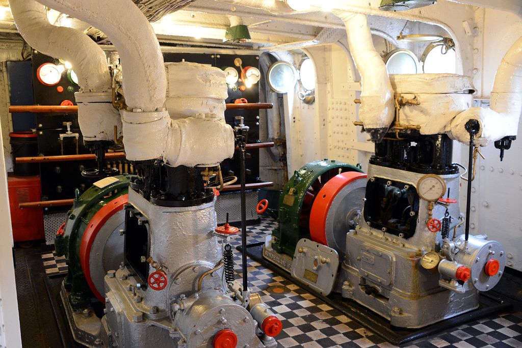 20 Engine ARA Presidente Sarmiento Museum Ship Across From Puerto Madero Buenos Aires